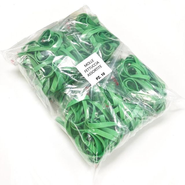 FETTUCCIA GOMMA VERDE ASSORTITO 10PZ