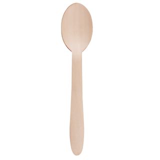 Cucchiaio monouso in legno - 16,5 cm - Signor Bio - conf. 100 pezzi
