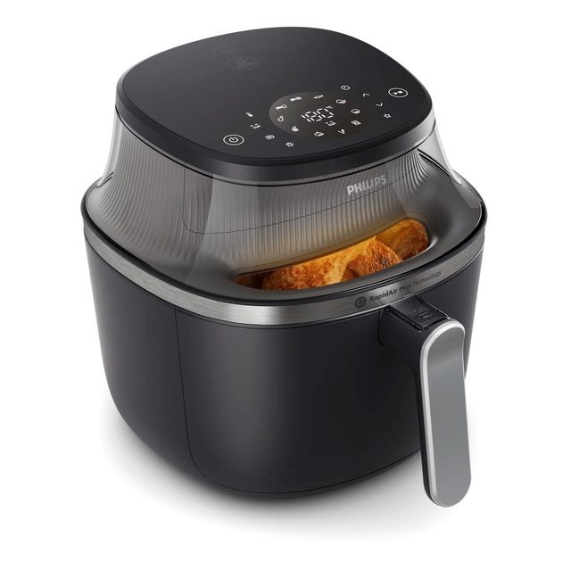 FRIGGITRICE AD ARIA XXL NERA 7.2 LITRI CON FINESTRA 16 PROGRAMMI
