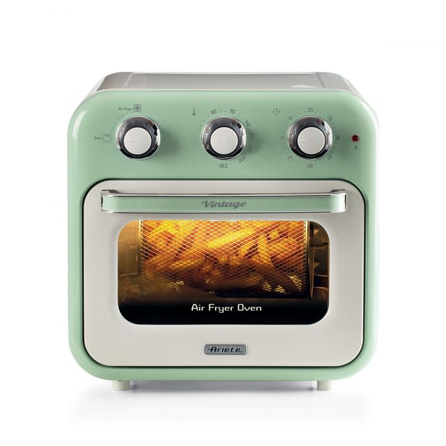 FRIGGITRICE AD ARIA + FORNO 16LITRI SERIE VINTAGE VERDE