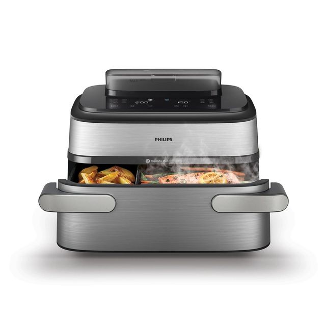 FRIGGITRICE AD ARIA DUALBASKET 9.5L FUNZIONE VAPORE E MEGACESTELLO