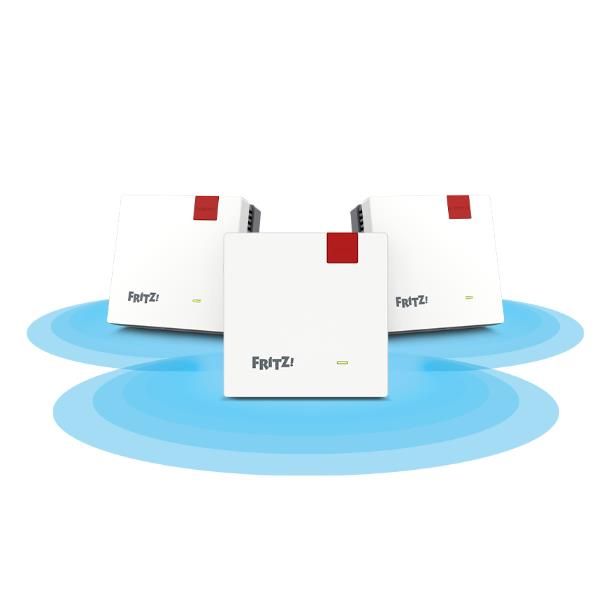 FRITZ! FRITZ MESH SET 1600 3-PACK SISTEMA MESH WI-FI 6 DUAL BAND 2.4/5GHz DA IN…
