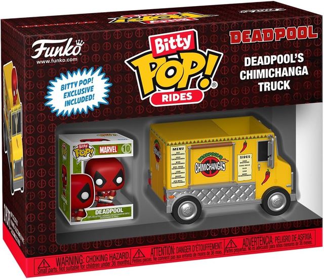 FUNKO BITTY POP RIDE VINYL FIGURE - MARVEL - 83625 DEADPOOL W/CHIMICHANGA TRUCK