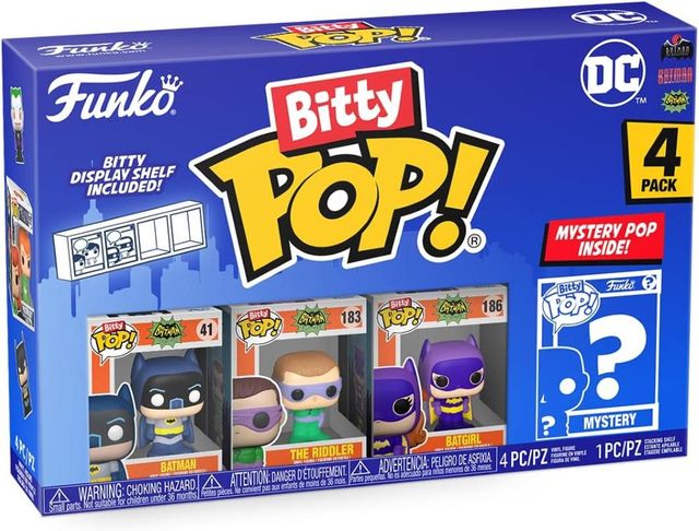 FUNKO BITTY POP VINYL FIGURE - DC COMICS - 71314 BATMAN ADAM WEST (4PK)