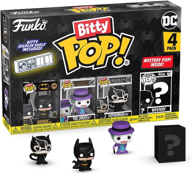 FUNKO BITTY POP VINYL FIGURE - BATMAN 85TH - 81127 BATMAN 4PK