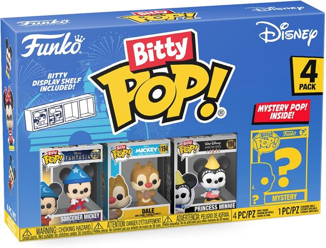 FUNKO BITTY POP VINYL FIGURE - DISNEY MICKEY MOUSE - 71321 SORCERER MICKEY (4PK)