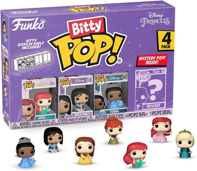 FUNKO BITTY POP VINYL FIGURE - DISNEY: PRINCESS - 73027 ARIEL (4PK)