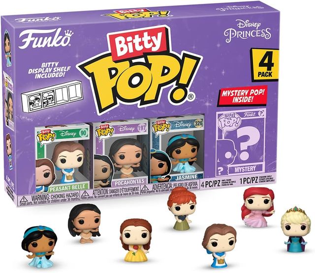 FUNKO BITTY POP VINYL FIGURE - DISNEY: PRINCESS - 73028 BELLE (4PK)