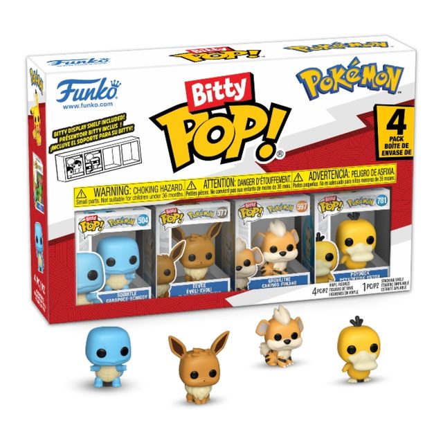 FUNKO BITTY POP VINYL FIGURE - POKEMON - 81135 SQUIRTLE (4PK)