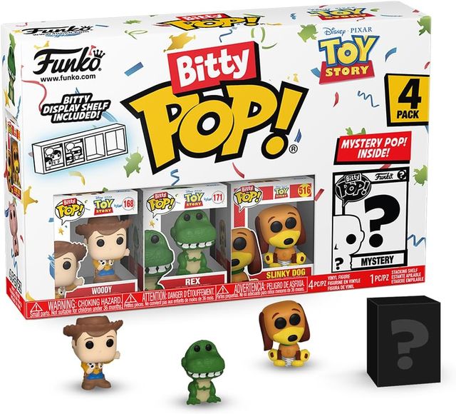 FUNKO BITTY POP VINYL FIGURE - TOY STORY - 73042 WOODY 4PK