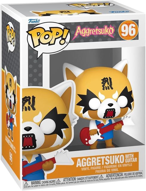 FUNKO POP AGGRETSUKO VINYL FIGURE - 96 AGGRETSUKO W/GUITAR 9CM