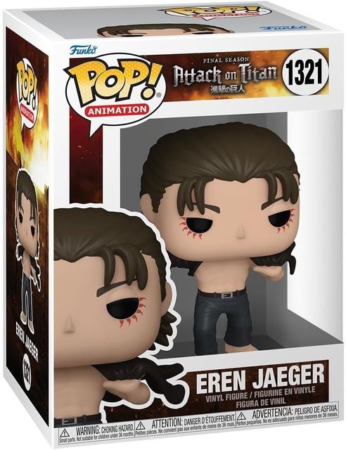 FUNKO POP ATTACK ON TITAN S4 - VINYL FIGURE 1321 EREN JEAGER 9CM