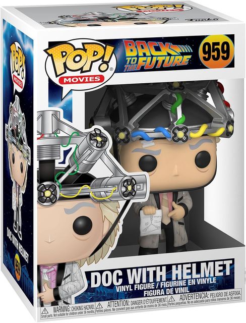 FUNKO POP BACK TO THE FUTURE - VINYL FIGURE 959 DOC W/ HELMET 9CM
