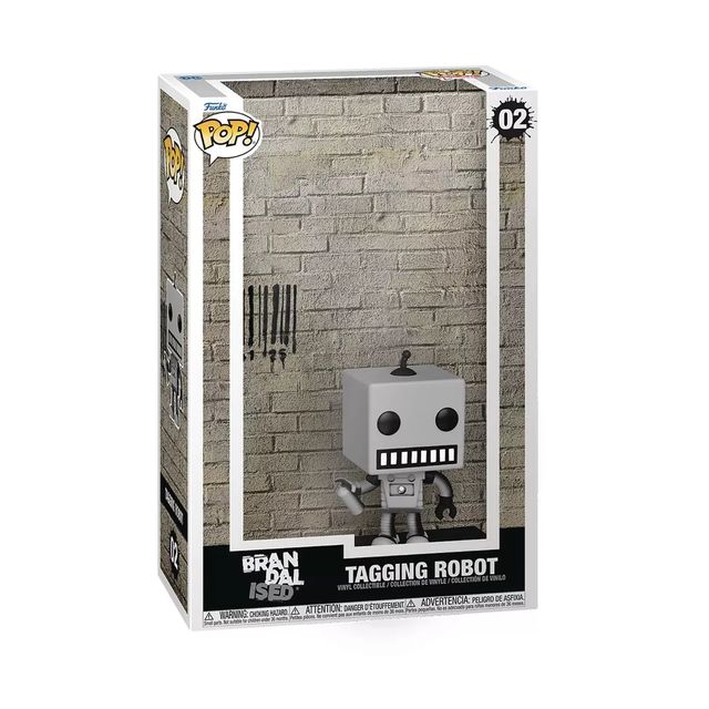 FUNKO POP BANKSY - ART COVERS VINYL FIGURE 02 TAGGING ROBOT*