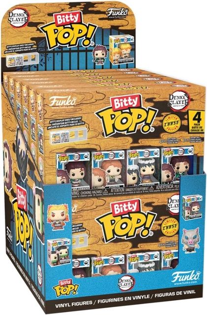 FUNKO POP BITTY POP 86954 - DEMON SLAYER - VINYL FIGURE - ASSORTMENT 12PC PDQ