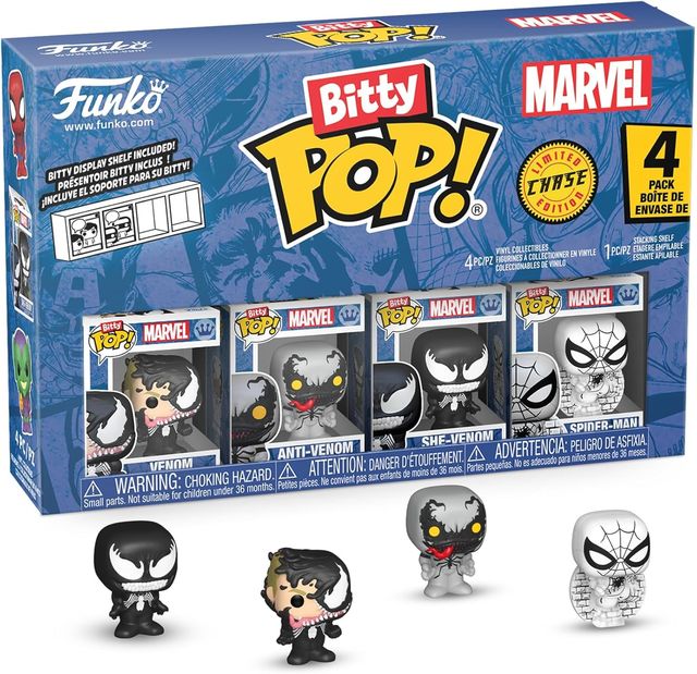 FUNKO POP BITTY POP MARVEL: SPIDER-MAN - VINYL FIGURE 85703 VENOM (4PK)