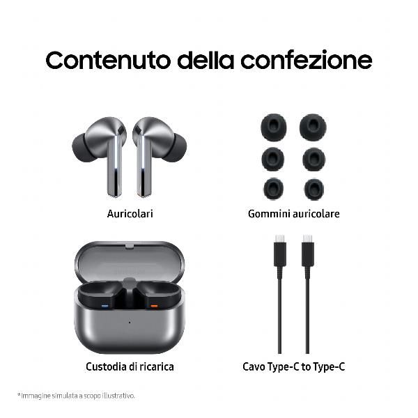 Cuffie e Auricolari - GALAXY BUDS 3 PRO SILVER
