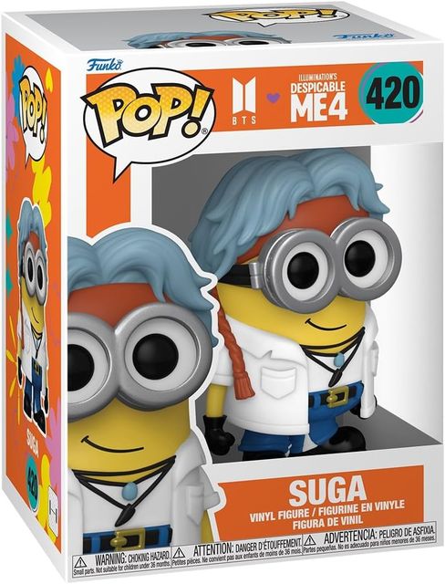 FUNKO POP CATTIVISSIMO ME X BTS - VINYL FIGURE 420 SUGA 9CM