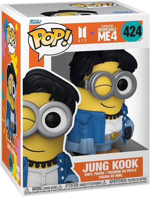 FUNKO POP CATTIVISSIMO ME X BTS - VINYL FIGURE 424 JUNG KOOK 9CM