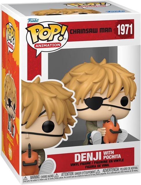 FUNKO POP CHAINSAW MAN - VINYL FIGURE 1971 DENJI WITH POCHITA 9CM