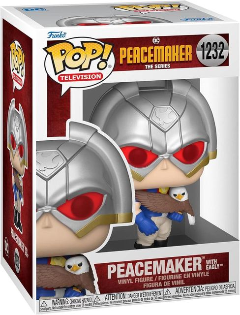 FUNKO POP DC COMICS: PEACEMAKER - VINYL FIGURE 1232 PEACEMAKER W/ EAGLY 9CM*