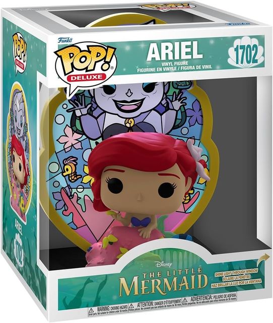 FUNKO POP DELUXE DISNEY PRINCESS - STAINED GLASS S1 - VINYL FIGURE 1702 ARIEL (…