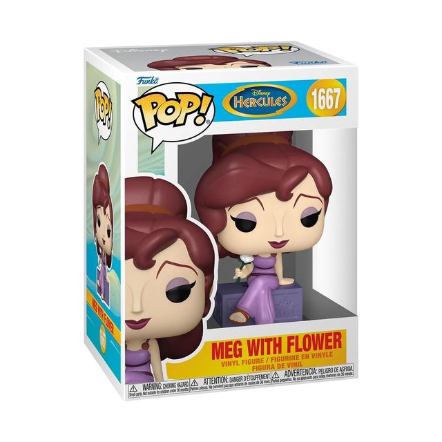 FUNKO POP DISNEY - HERCULES 25TH ANNIVERSARY - VINYL FIGURE 1667 MEG WITH FLOWE…