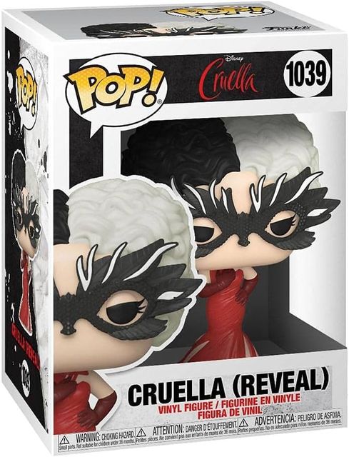 FUNKO POP DISNEY : CRUELLA DE VIL - VINYL FIGURE 1039 CRUELLA (REVEAL) 9CM