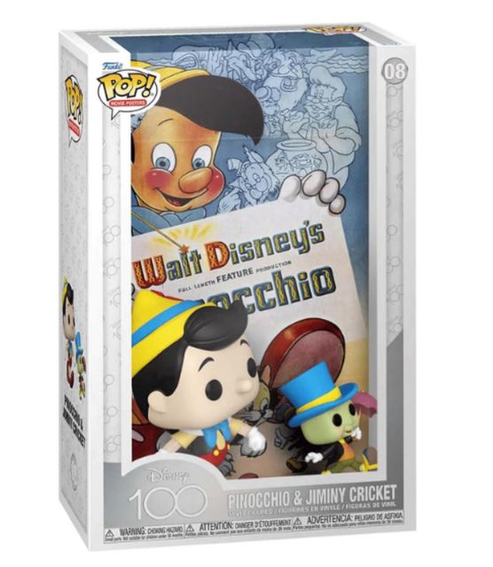 FUNKO POP DISNEY: 100TH ANNIVERSARY - POP MOVIE COVERS 08 PINOCCHIO*