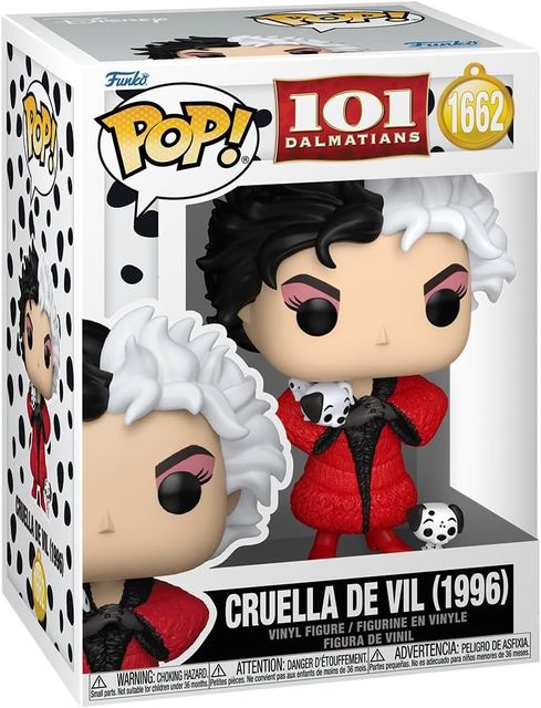 FUNKO POP DISNEY: 101 DALMATIANS - VINYL FIGURE 1662 CRUELLA DE VIL (1996) 9CM
