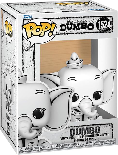FUNKO POP DISNEY: BAMBI - VINYL FIGURE 1524 DUMBO (SKETCHED) 9CM