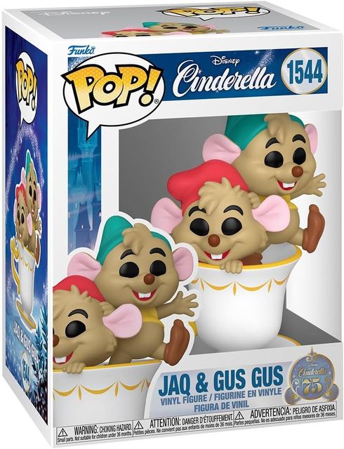 FUNKO POP DISNEY: CINDERELLA 75TH ANNIVERSARY - VINYL FIGURE 1544 JAQ & GUSGUS …