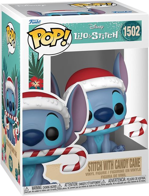 FUNKO POP DISNEY: HOLIDAY - LILO & STITICH - VINYL FIGURE 1502 STITCH W/CC 9CM