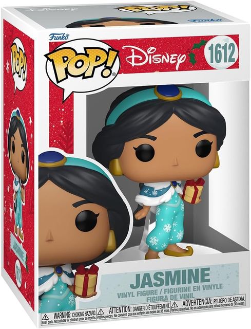 FUNKO POP DISNEY: PRINCESS HOLIDAY - VINYL FIGURE 1612 JASMINE 9CM