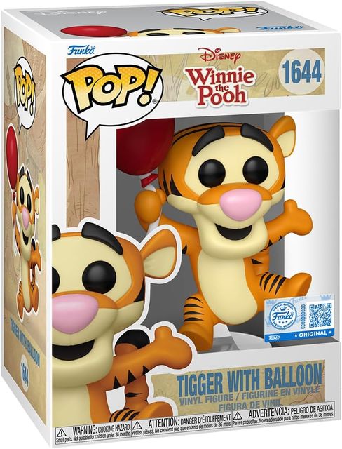 FUNKO POP DISNEY: WINNIE THE POOH - VINYL FIGURE 1644 TIGGER W/BALLOON 9CM