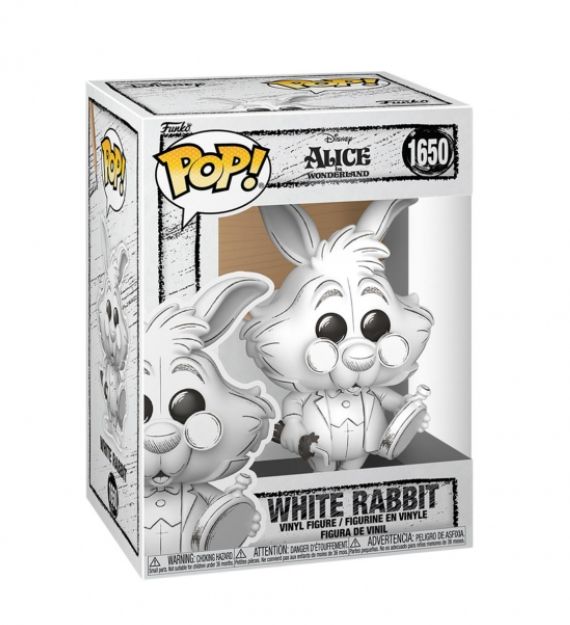 FUNKO POP DISNEY:ALICE WONDERLAND - VINYL FIGURE 1650 WHITE RABBIT (SKETCHED) 9…