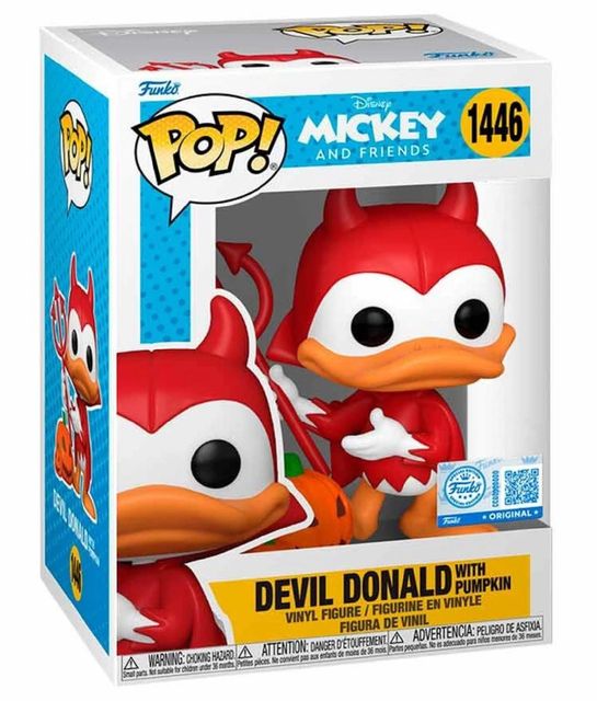 FUNKO POP DONALD DUCK - VINYL FIGURE 1446 DEVIL DONALD 9CM COC