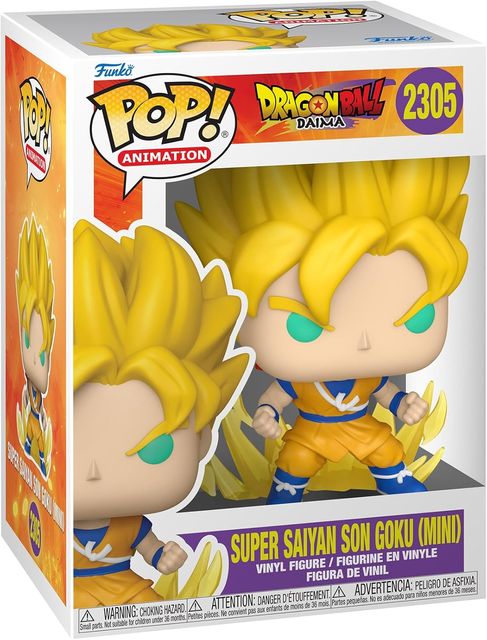FUNKO POP DRAGON BALL DAIMA - VINYL FIGURE 2305 SUPER SAIYAN SON GOKU (MINI) 9C…