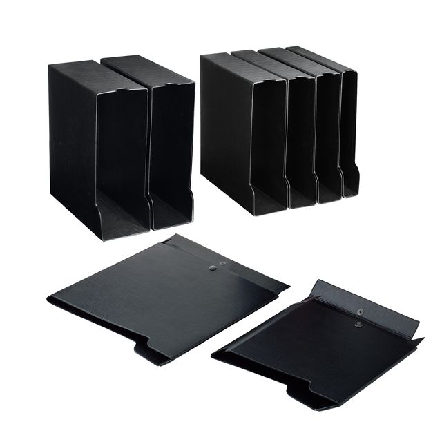 Custodia per raccoglitori 30 - dorso 4,5 cm - nero - Sei rota