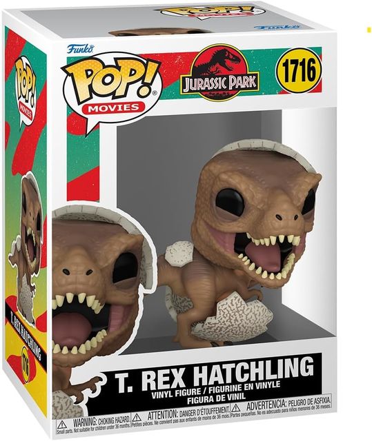 FUNKO POP JURASSIC PARK - VINYL FIGURE 1716 HATCHLING TYRANNOSAURUS REX 9CM