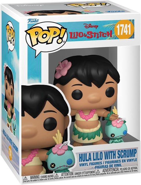 FUNKO POP LILO & STITCH S5 - VINYL FIGURE 1741 HULA LILO WITH SCRUMP 9CM 90342