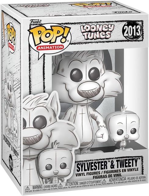 FUNKO POP LOONEY TUNES - VINYL FIGURE 2013 SYLVESTER & TWEETY (SKETCHED) 9CM 31…