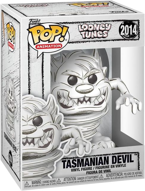 FUNKO POP LOONEY TUNES - VINYL FIGURE 2014 TASMANIAN DEVIL (SKETCHED) 9CM 31/05…
