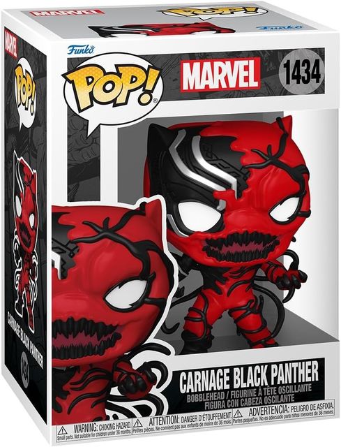 FUNKO POP MARVEL - VINYL FIGURE 1434 CARNAGEIZED BLACK PANTHER 9CM