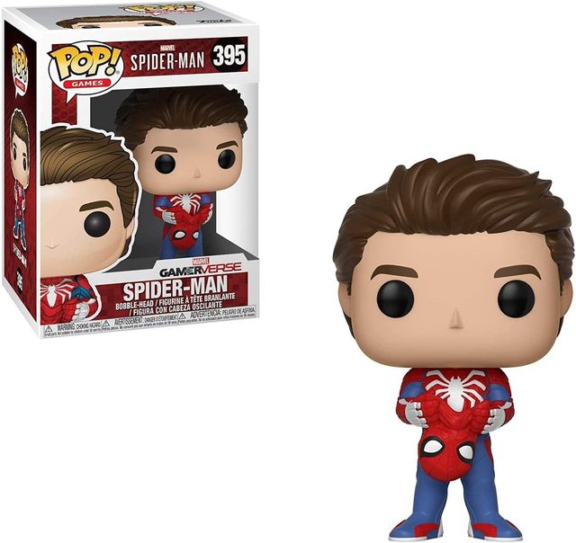 FUNKO POP MARVEL - VINYL FIGURE 395 SPIDERMAN UNMASKED 9CM