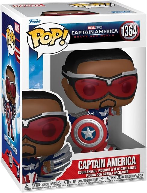 FUNKO POP MARVEL: CAPTAIN AMERICA BRAVE NEW WORLD - VINYL FIGURE 1364 CAPTAIN A…