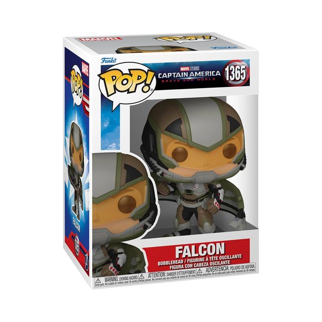 FUNKO POP MARVEL: CAPTAIN AMERICA BRAVE NEW WORLD - VINYL FIGURE 1365 FALCON 9CM