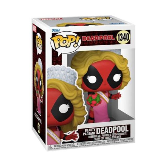 FUNKO POP MARVEL: DEADPOOL - VINYL FIGURE 1340 BEAUTY PAGEANT DEADPOOL 9CM