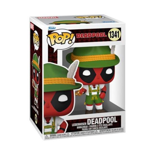 FUNKO POP MARVEL: DEADPOOL - VINYL FIGURE 1341 LEDERHORSEN DEADPOOL 9CM