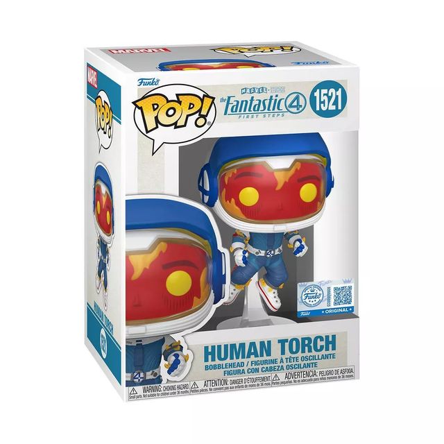 FUNKO POP MARVEL: FANTASTIC FOUR - VINYL FIGURE 1521 HUMAN TORCH 9CM